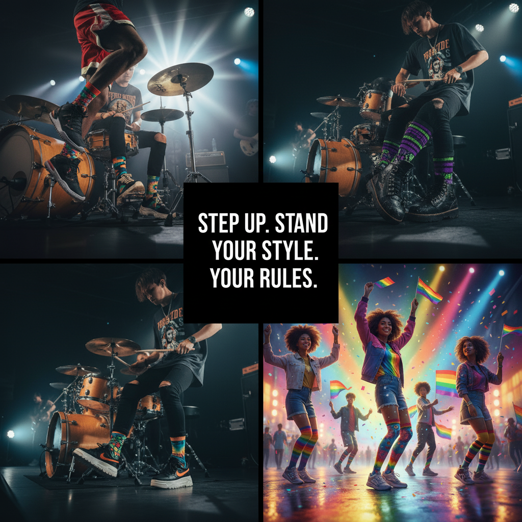 CreoSox Novelty Socks: Unique and crazy sublimated crew socks with bold graphic prints for men and women.