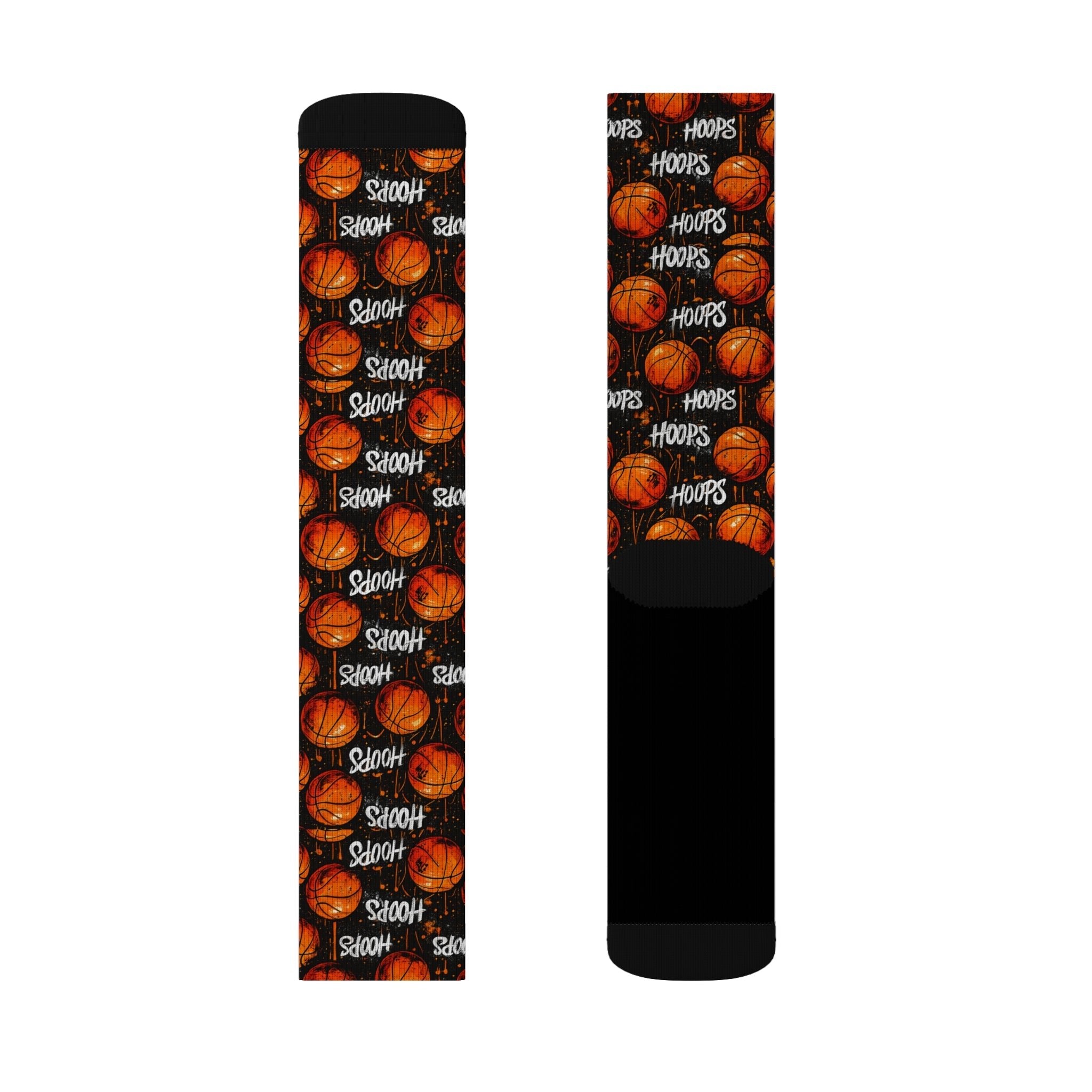 Street Hoops Crew Socks Basketball Style for Men Women | Bold Sport Gift, Medium & Large Sizes - Creosox