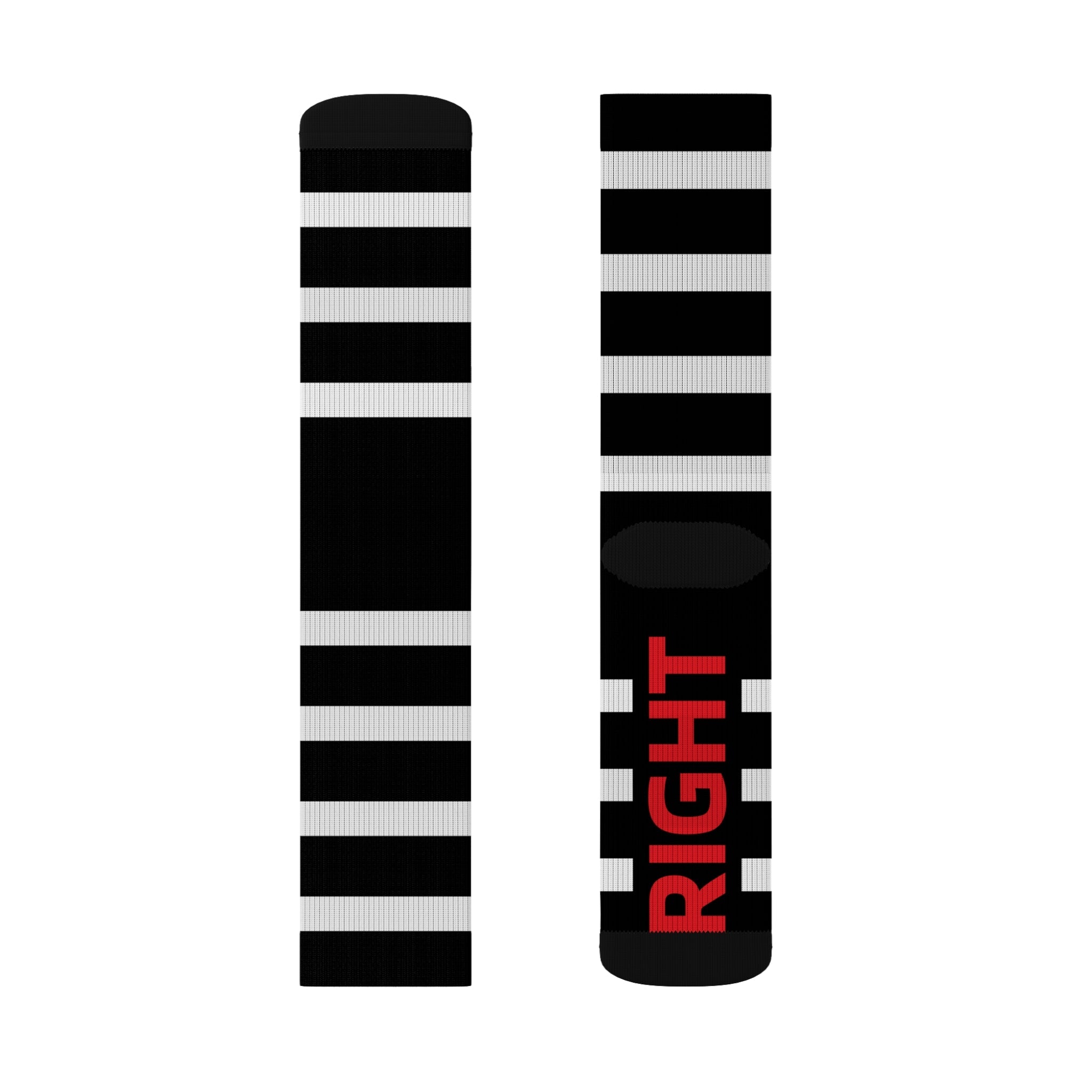 Stylish Striped Socks for Comfort and Fun | Best Gift for Holidays, Everyday Wear, Customizable, Left/Right Marked - HoopSox