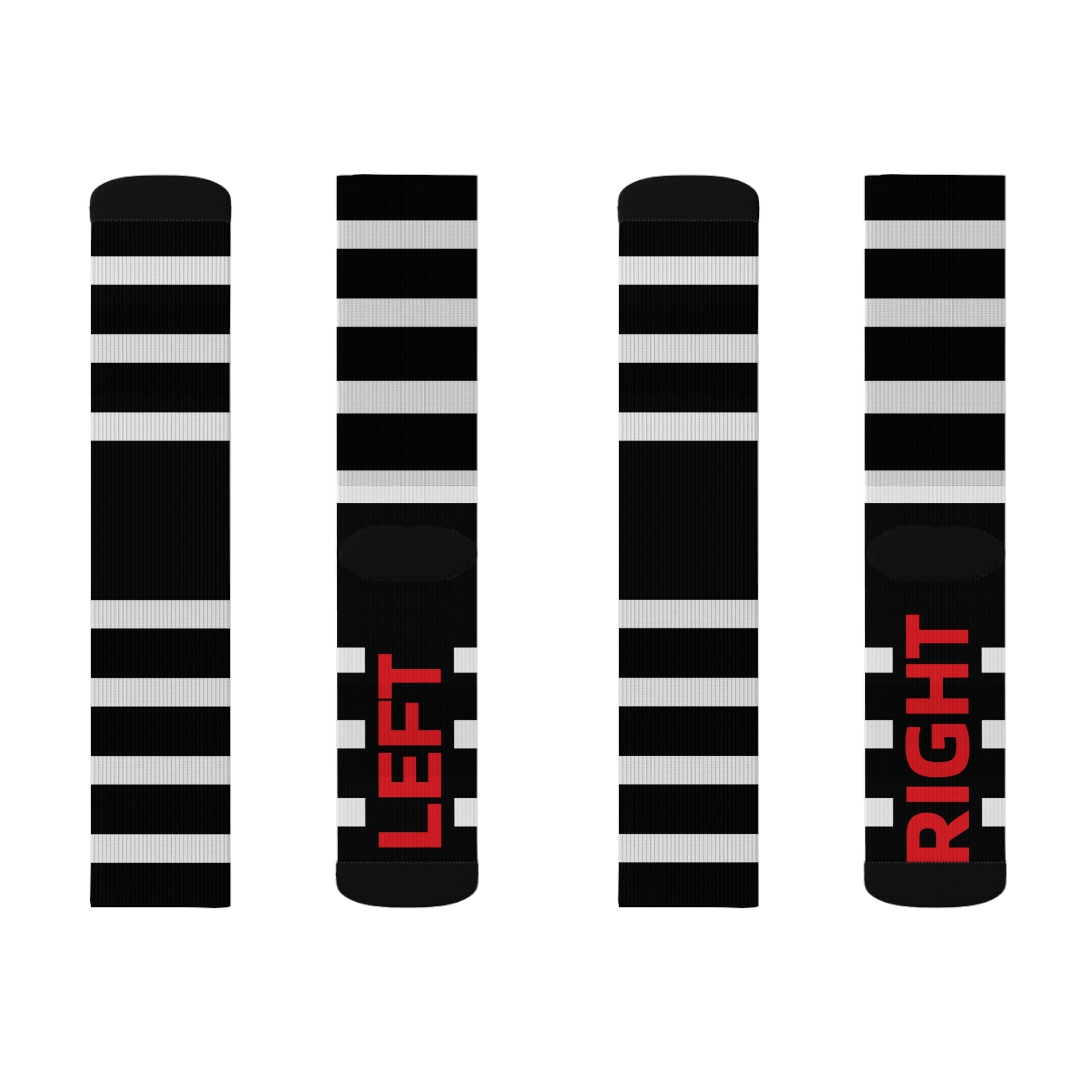 Stylish Striped Socks for Comfort and Fun | Best Gift for Holidays, Everyday Wear, Customizable, Left/Right Marked - HoopSox