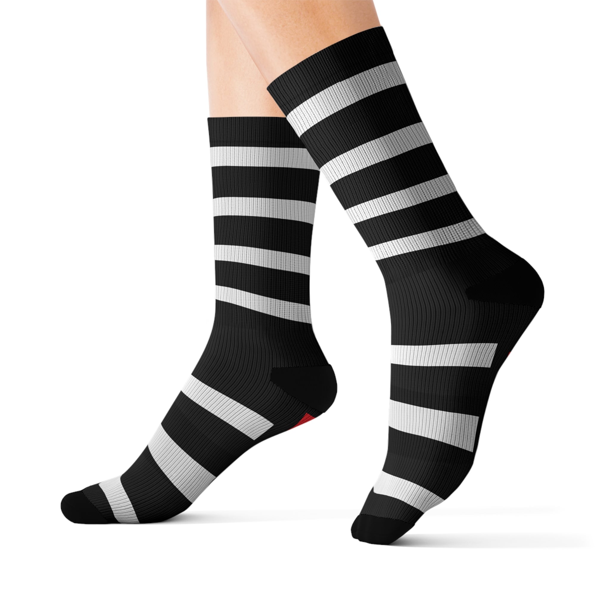 Stylish Striped Socks for Comfort and Fun | Best Gift for Holidays, Everyday Wear, Customizable, Left/Right Marked - HoopSox