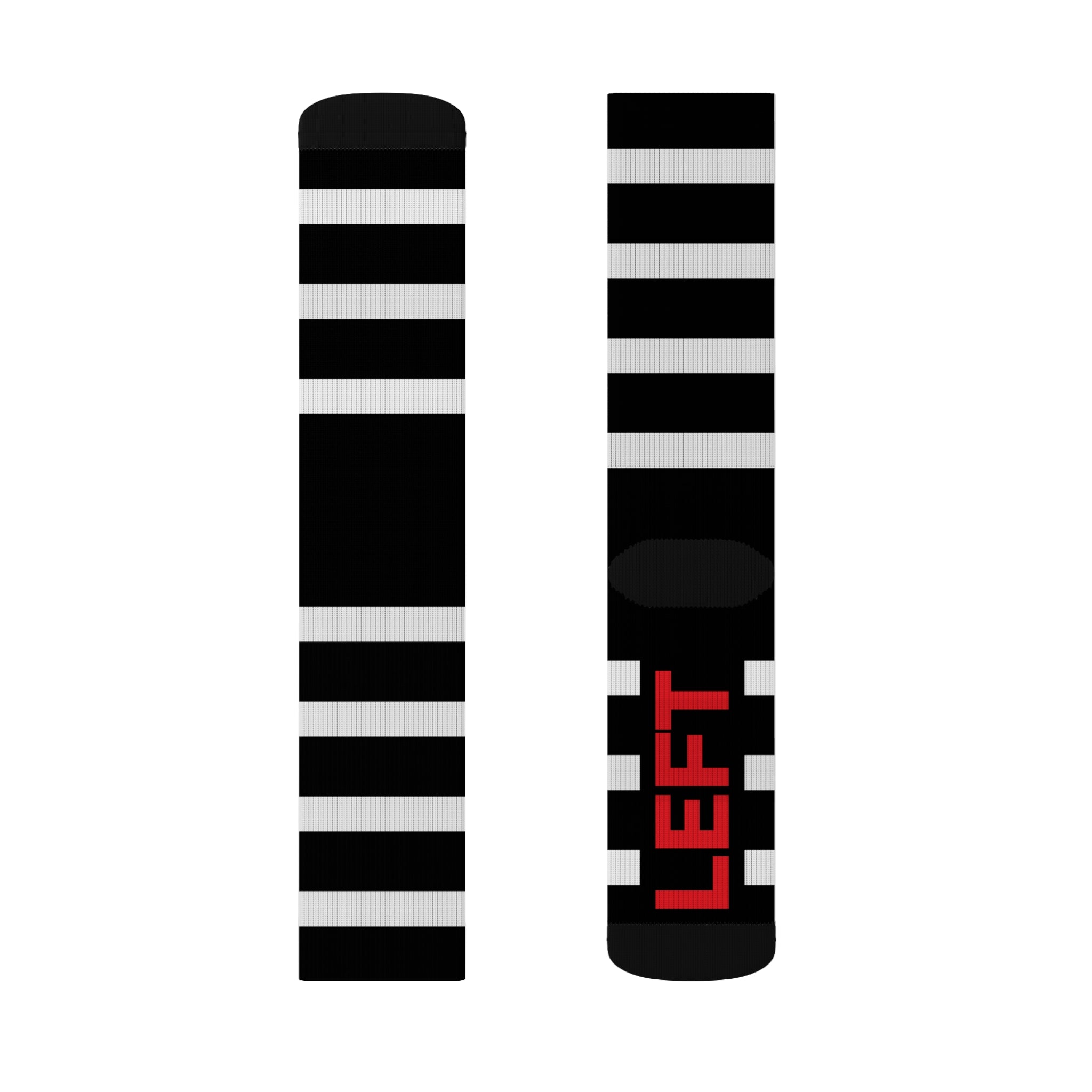 Stylish Striped Socks for Comfort and Fun | Best Gift for Holidays, Everyday Wear, Customizable, Left/Right Marked - HoopSox